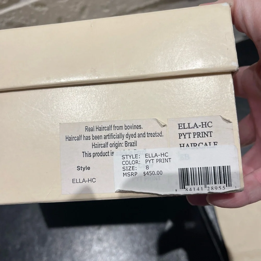 NEW Loeffler Randall Calf Hair Ankle Boots 8 - Picture 15 of 16